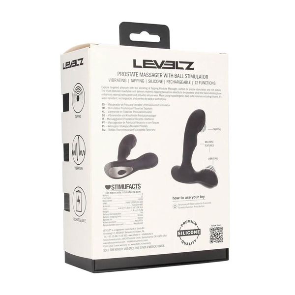 Vibrating And Tapping Silicone Prostate Massager With Ball Stimulator - Bl zdjęcie 3