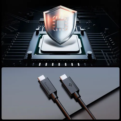 kabel spigen eb6010cc usb-c 60w 100 cm - czarny na Arena.pl