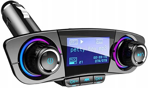TRANSMITER FM BLUETOOTH 5.0 USB MULTIMEDIALNY 8w1 na Arena.pl