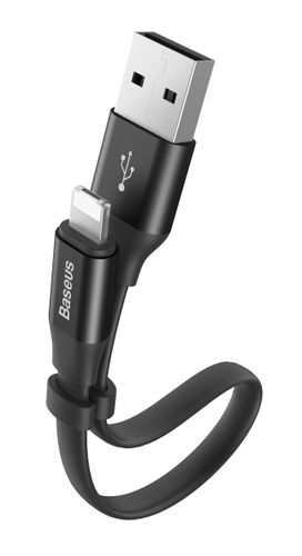 Kabel USB Micro Iphone 2w1 Baseus Portable 23cm 2A czarny na Arena.pl