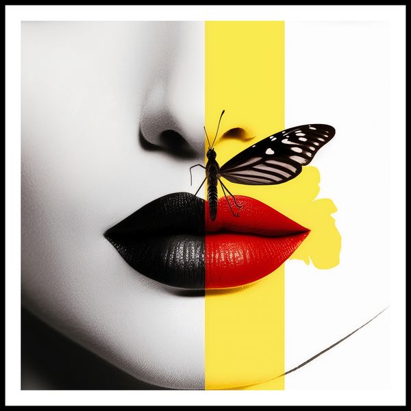 Plakat 70x70cm Motyla Piękność zdjęcie 3