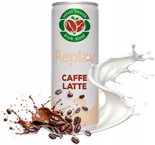 Mrożona Kawa Latte - Idealna kawa w puszce REPLAY Caffe Latte zdjęcie 3