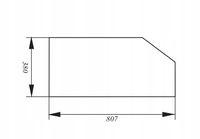 Szyba tylna dolna Renault RS 61-12, 61-14, 68-14, 75-12, 75-14, 95-12