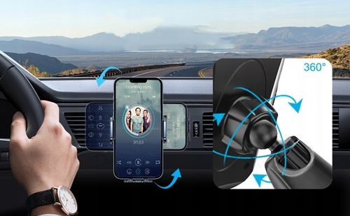 UCHWYT WIESZAK NA TELEFON NA KRATKĘ WYLOT POWIETRZA DO SAMOCHODU Z PRZYCISK na Arena.pl