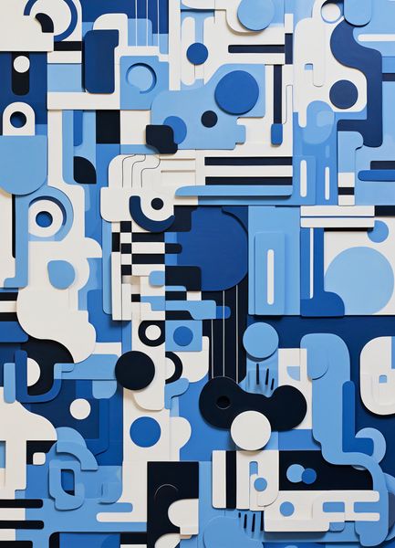 Plakat 20,5x28,4cm Niebieski Labirynt zdjęcie 1