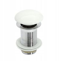 CERAMICZNY KOREK KLIK KLAK BEZ PRZELEWU MOSIĄDZ GRZYB BIAŁY CERAMIKA