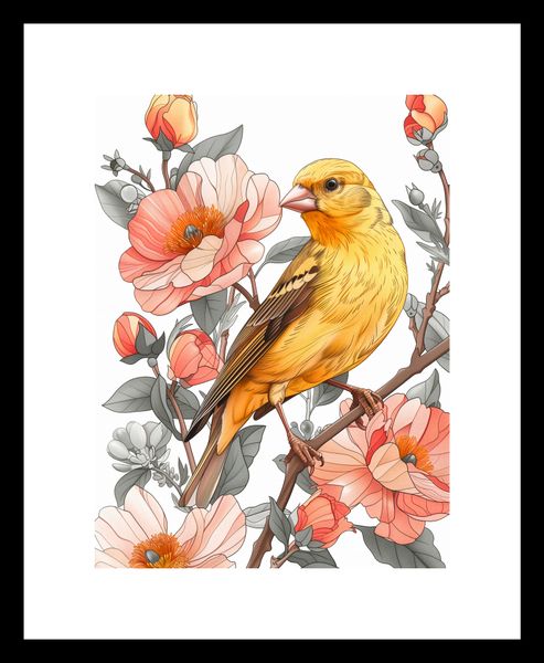 Plakat 15x20cm Wiosenny Śpiewaczek zdjęcie 3