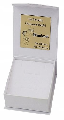 ŁAŃCUSZEK SREBRNY + MEDALIK / KOMUNIA na Arena.pl