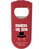 OTWIERACZ do piwa Z NADRUKIEM UV personalizowany na kawalerski Z IMIENIEM