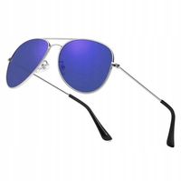 Okulary AVIATOR Przeciwsłoneczne Pilotki LUSTRZANE Męskie Damskie + Gratisy