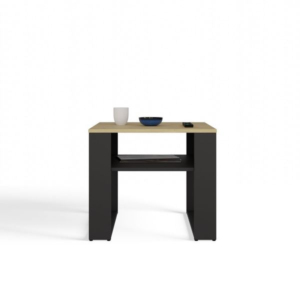 Ława Modern 2P MINI SLIM DĄB ARTISAN CZARNY zdjęcie 2