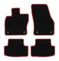 Dywaniki welurowe CARLUX-RED do Seat Ateca 2016- czarne/czerwone