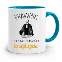 Kubek Błękitny Dla Prawnika Mecenasa Prezent Z Nadrukiem Ze Zdjęciem