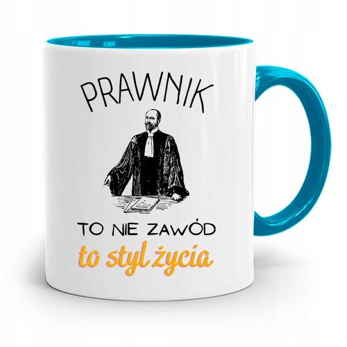 Kubek Błękitny Dla Prawnika Mecenasa Prezent Z Nadrukiem Ze Zdjęciem na Arena.pl