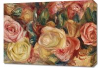Obraz 70x50cm Roses, Pierre-Auguste Renoir Vintage do Salonu
