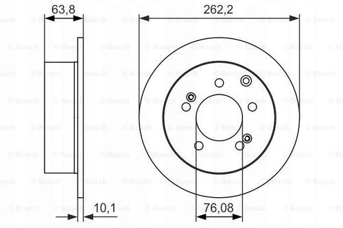 TARCZA HAM TYL 262X10 P BOSCH na Arena.pl