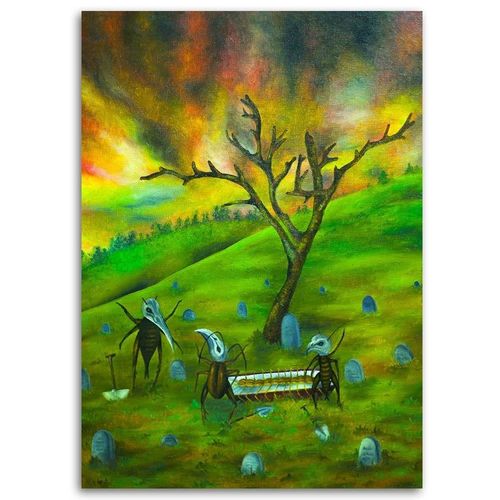 Deco Panel, Pogrzeb abstrakcja 40x60 na Arena.pl