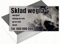 Wizytówki firmowe 100szt DUŻO RÓŻNYCH WZORÓW do wyboru SKŁAD WĘGLA