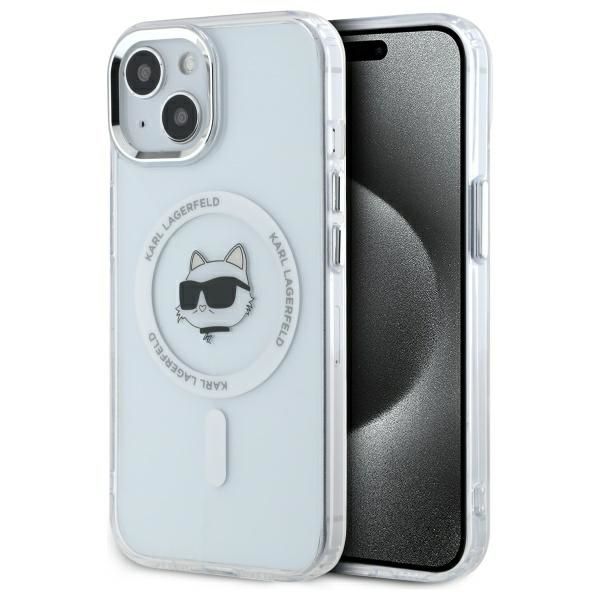 Etui Karl Lagerfeld do iPhone 15 Plus, iPhone 14 Plus, Biały, MagSafe zdjęcie 1
