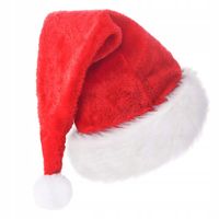 CZAPKA ŚWIĘTEGO MIKOŁAJA PRZEBRANIE KOSTIUM ŚWIĄTECZNY STRÓJ PLUSZ MIKOŁAJ