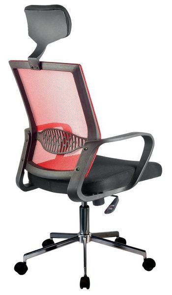 Fotel biurowy OCF-9 materiałowy - Czerwony zdjęcie 3
