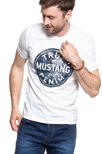 MUSTANG Printed Tee CLOUD DANCER 1007070 2020 L na Arena.pl