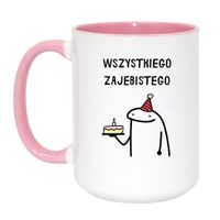 Duży Biało-Różowy 450 ml