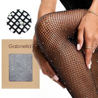 Rajstopy Kabaretki z Kryształkami Gabriella 565 M/L