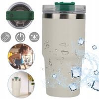 KUBEK TERMICZNY DO KAWY NA WYNOS, KUBEK PODRÓŻNY BUTELKA NA WODĘ 591 ML