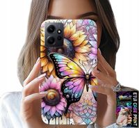 ETUI DO XIAOMI NOTE 12 4G - SŁONECZNIK Z MOTYLKIEM, OBUDOWA + FOLIA
