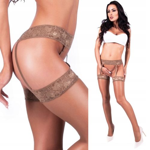 fenome Pończochy z podwiązkami z koronkowym pasem KORONKI na Arena.pl