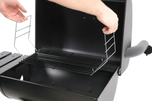 GRILL OGRODOWY WĘGLOWY DUŻY Z POKRYWĄ RUSZT 47 cm na Arena.pl