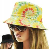 Letni KAPELUSZ wędkarski rybacki bucket hat DWUSTRONNY kolorowy