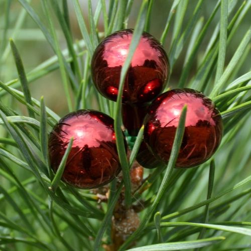 Bombki szklane drucik czerwień świąteczna 2cm/ 144 na Arena.pl