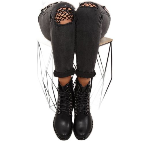 Botki workery damskie czarne NC236 black r.38 na Arena.pl