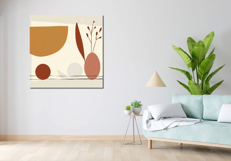 Obraz 100x100cm Łodygi Wizji zdjęcie 2