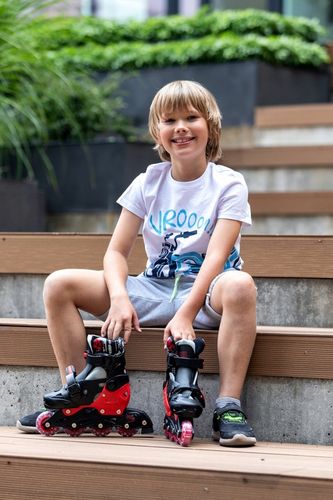 Rolko-Wrotki 3w1 Regulowane RAVEN Singer Black/Red 37-40 na Arena.pl