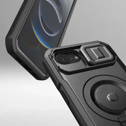 etui tech-protect kevlar magsafe na iphone 16e - czarne na Arena.pl