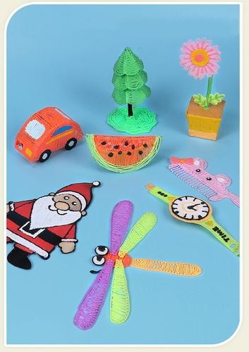 długopis drukarka 3d pen bezpieczny zestaw + wzory niebieski na Arena.pl