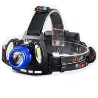 Latarka Czołowa Lampka Czołówka Mocna 3 LED Cree T6