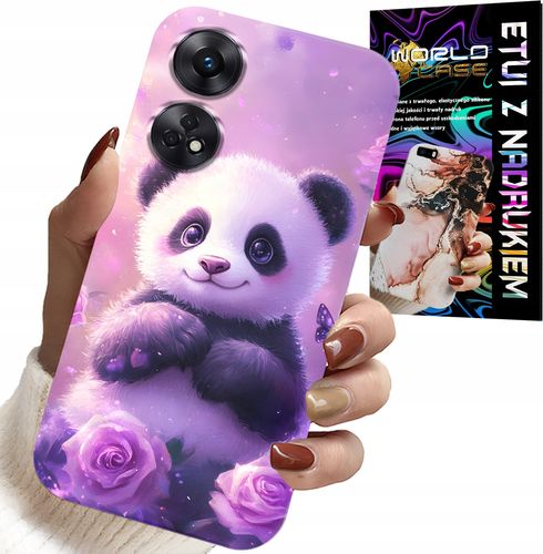 ETUI DO OPPO RENO8 T 4G - SŁODKA PANDA WZORY DLA DZIECI + SZKŁO na Arena.pl