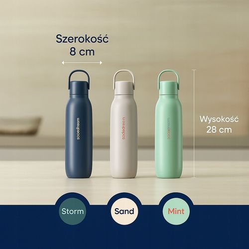 Butelka termiczna SodaStream Fizz&go Cool 0,9 l metalowa butelka | STORM na Arena.pl