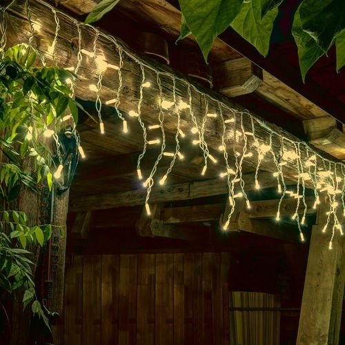 SOPLE 300 LED KURTYNA LAMPKI ZEWNĘTRZNE IP44 FLASH Białe Ciepłe 13M na Arena.pl