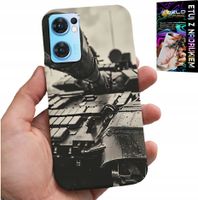 ETUI DO OPPO RENO7 5G - CZOŁG POJAZDY WOJSKOWE MILITARIA + SZKŁO