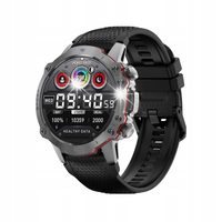 Kiano Watch KW-SB Black - Męski Smartwatch z Rozmowami i PL Menu