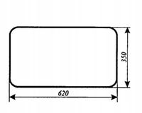 szyba tylna dolna - tył dolny ciągnika URSUS 1634 kabina Kunów 1997r