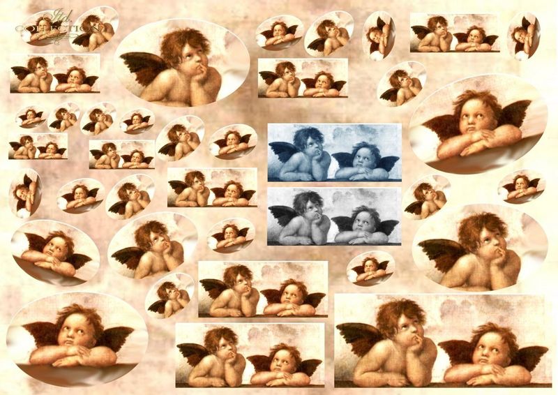 PAPIER DECOUPAGE KLASYCZNY A4 ITD. COLLECTION D0103M zdjęcie 1
