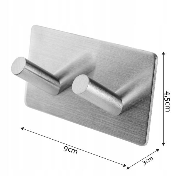 WIESZAK HAK SAMOPRZYLEPNY ŁAZIENKOWY HACZYK X 2 zdjęcie 5