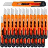 NÓŻ DO TAPET Z ŁAMANYM OSTRZEM 18 MM 24 SZT TAPECIAK NOŻYK MOCNY TAPICERSKI