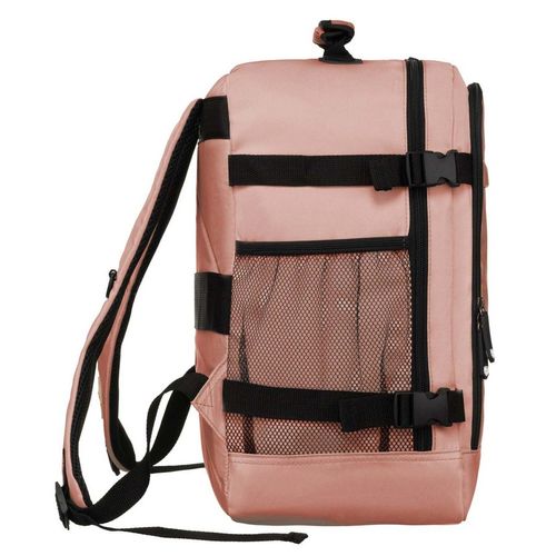 pojemny, podróżny plecak kabinowy z portem usb w różowym kolorze na Arena.pl